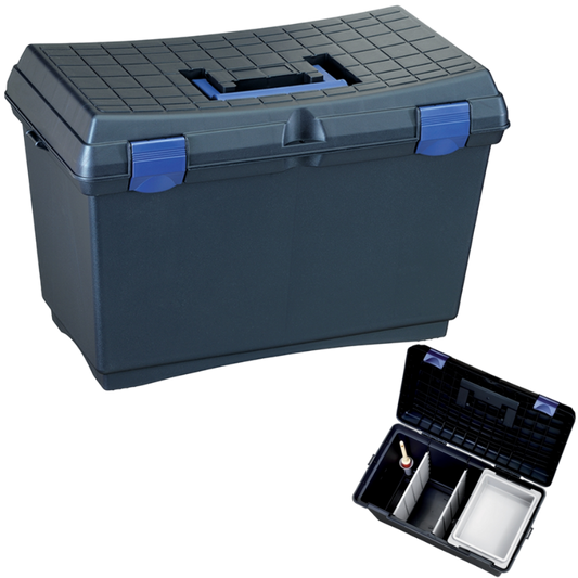 BAULETTO/SGABELLO CAPIENTE ADATTO PER FLACONI ALTI COLORE BLU