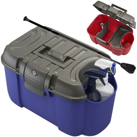 BAULETTO KOALA TASCA ESTERNA CON RIPIANO E DIVISORIO - BLU