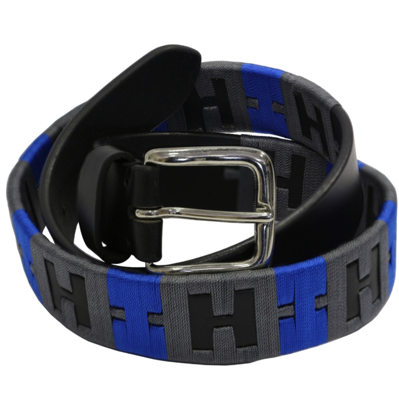 Cintura "Cover H Design", Cuoio Nero