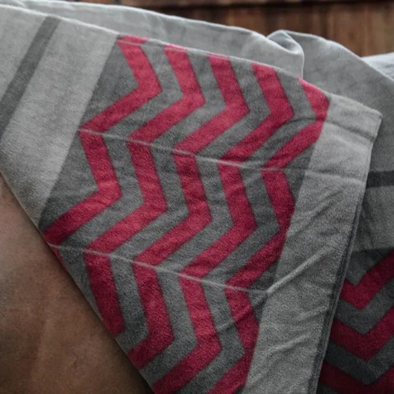 Coperta Heavy Fleece Rug Square Fishbone