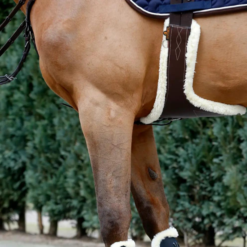 Sottopancia Pararamponi con Agnellino - Sheepskin Stud Girth