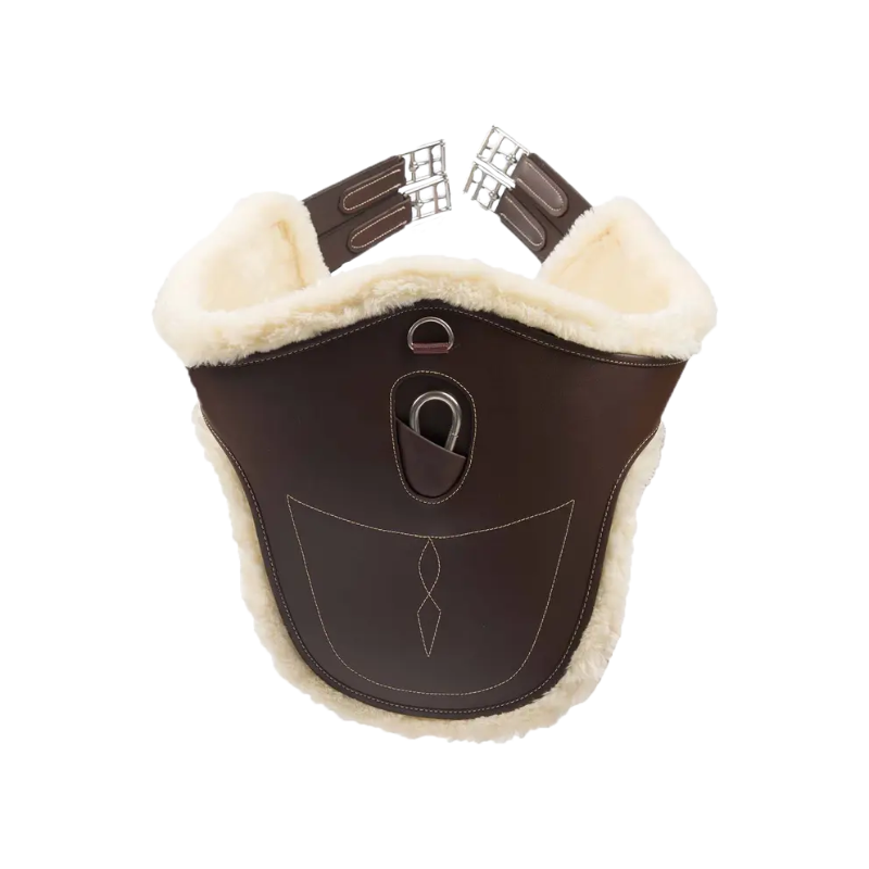 Sottopancia Pararamponi con Agnellino - Sheepskin Stud Girth