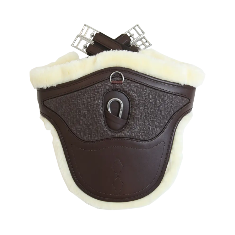 Sottopancia Pararamponi con Agnellino - Sheepskin Stud Girth Special