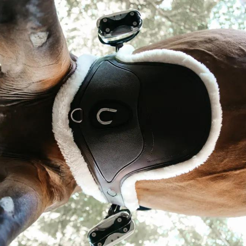 Sottopancia Pararamponi con Agnellino - Sheepskin Stud Girth Special